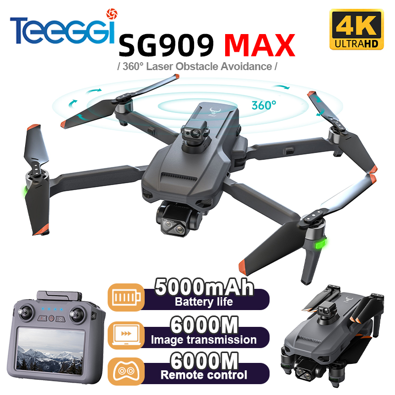 Drone Gimbal 3 Axis - Teeggi SG909 MAX GPS ドローン 4K