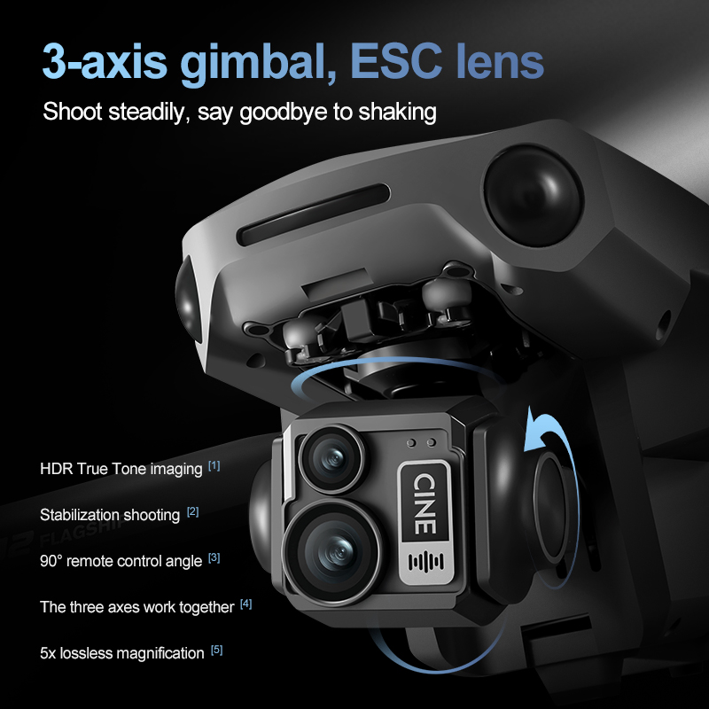 8K 3軸ジンバルブラシレス7.2インチタッチスクリーンFP - Drone Gimbal Brushless のレビューと価格