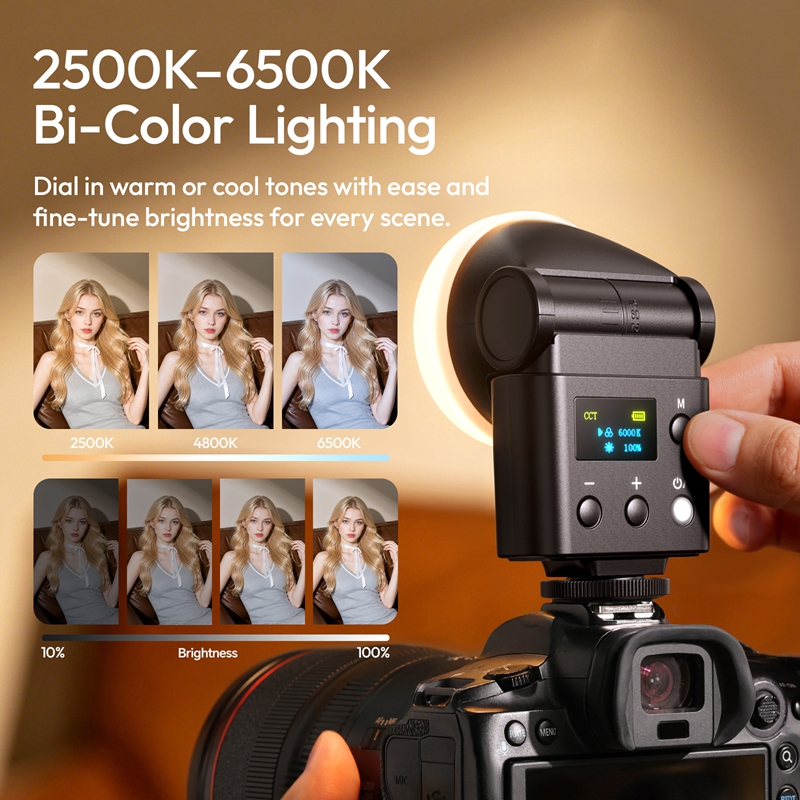 Ulanzi F16R カメラフラッシュ LEDライト GN - Canon Camera Eos R50 のレビューと価格