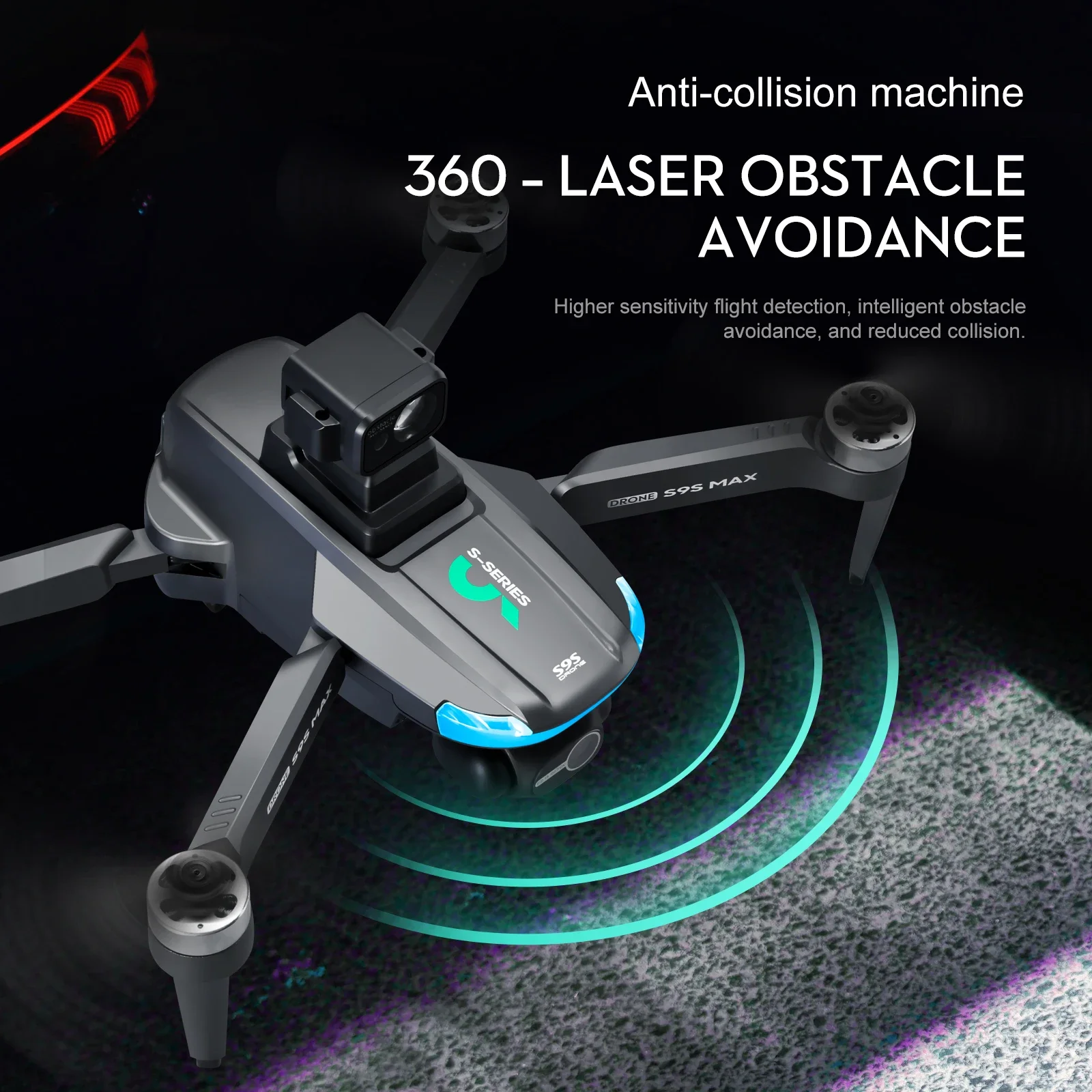 新しい S9S MAX ミニドローン 4K 2 軸 PTZ  - Drone Gimbal Brushless のレビューと価格