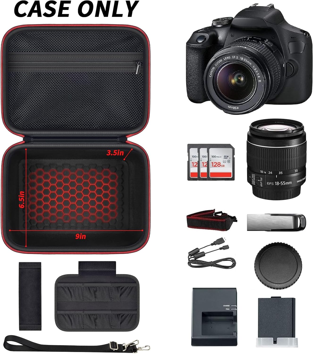 カメラ収納バッグ Canon Eos Rebel T7/R5 - Canon Camera Eos R50 のレビューと価格