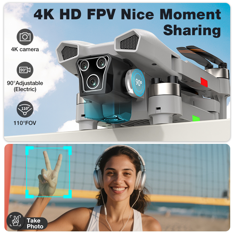 新型ホットL017プロドローン ブラシレス 3Dロール 36 - Drone Gimbal 3 Axis のレビューと価格