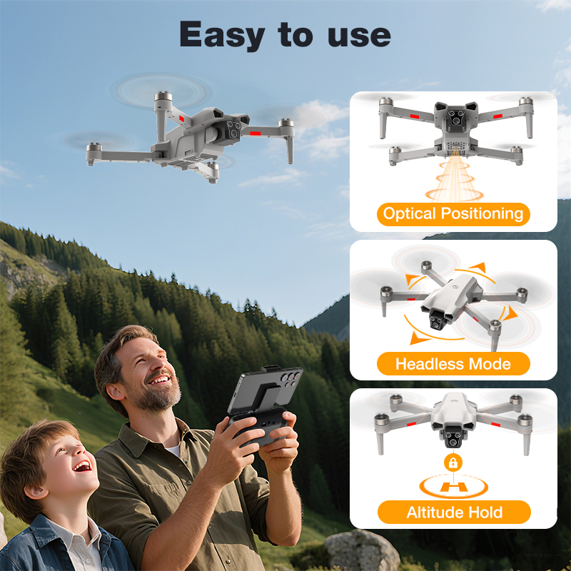 新型ホットL017プロドローン ブラシレス 3Dロール 36 - Drone Gimbal 3 Axis のレビューと価格